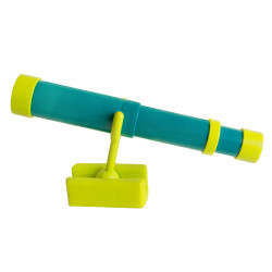 Teleskop turkusowo-limonkowy dla dzieci 29,5 cm z funkcją zoom na plac zabaw
