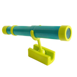 Teleskop turkusowo-limonkowy dla dzieci 29,5 cm z funkcją zoom na plac zabaw