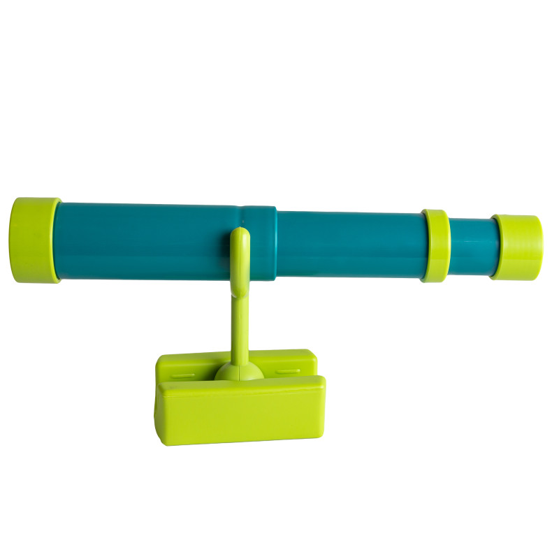 Teleskop turkusowo-limonkowy dla dzieci 29,5 cm z funkcją zoom na plac zabaw