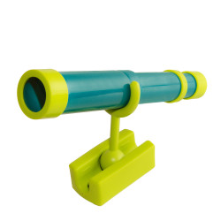 Teleskop turkusowo-limonkowy dla dzieci 29,5 cm z funkcją zoom na plac zabaw