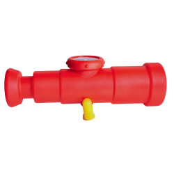 Teleskop z kompasem dla dzieci 30,5 cm czerwono żółty na plac zabaw