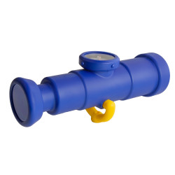 Teleskop z kompasem dla dzieci 30,5 cm niebiesko żółty na plac zabaw