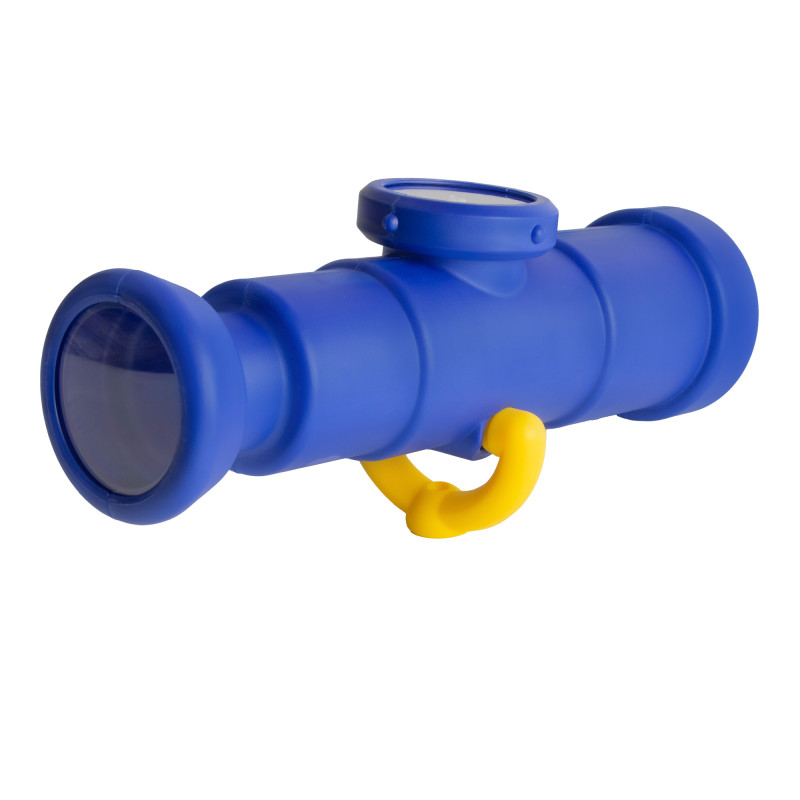 Teleskop z kompasem dla dzieci 30,5 cm niebiesko żółty na plac zabaw