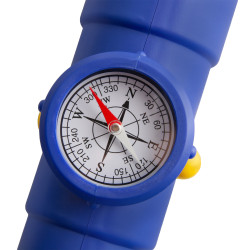 Teleskop z kompasem dla dzieci 30,5 cm niebiesko żółty na plac zabaw