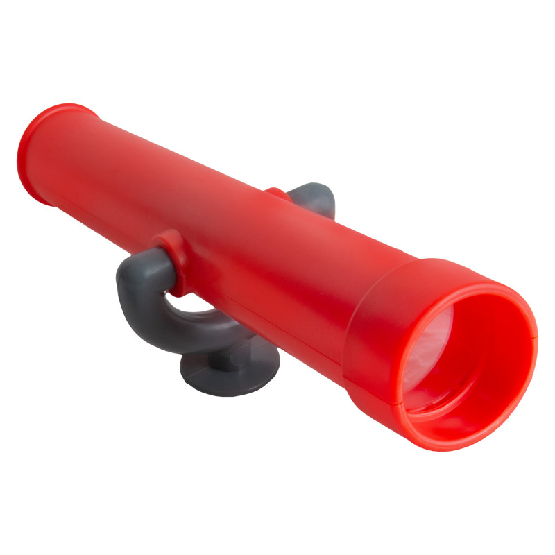 Teleskop czerwono-szary dla dzieci 30,8 cm długi na plac zabaw zabawka edukacyjna
