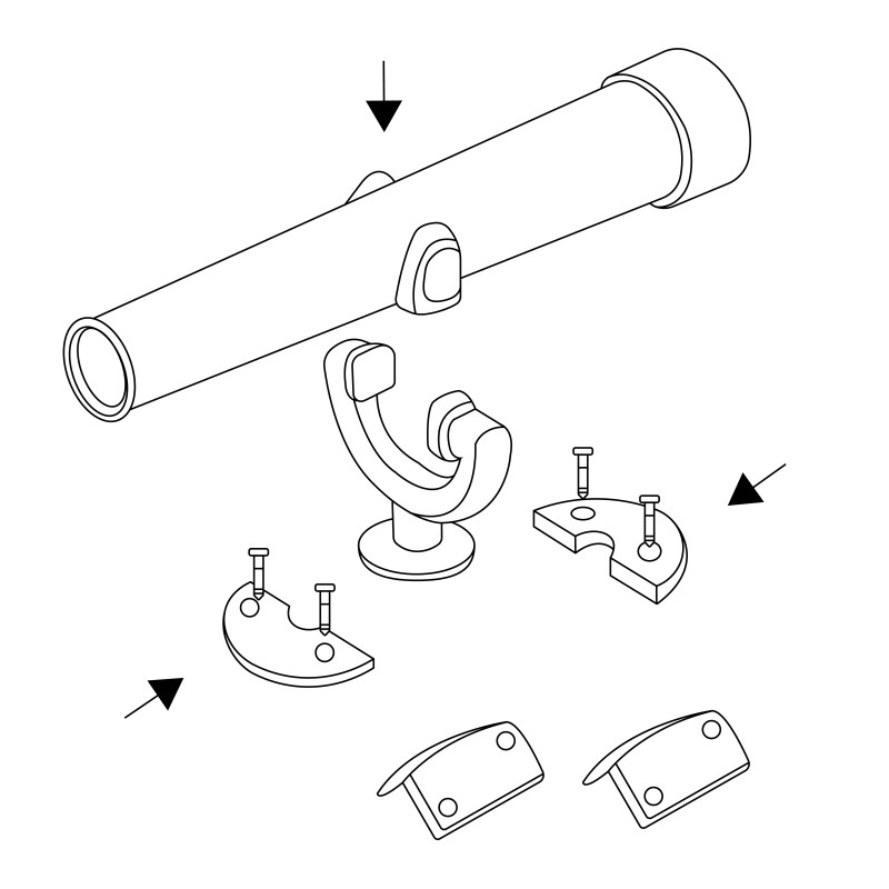 Teleskop niebiesko-żółty dla dzieci 30,8 cm długi na plac zabaw zabawka edukacyjna
