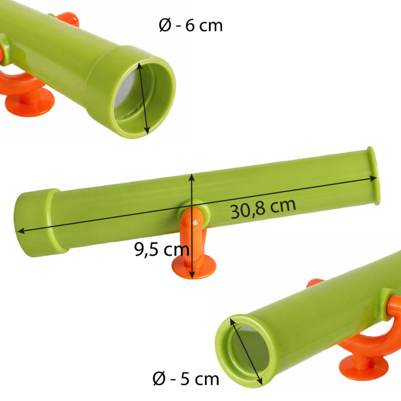 Teleskop limonkowo-pomarańczowy dla dzieci 30,8 cm długi na plac zabaw zabawka edukacyjna