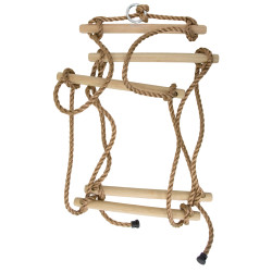 Drabinka linowa 5 szczebli 1 pkt zawieszenia na place zabaw