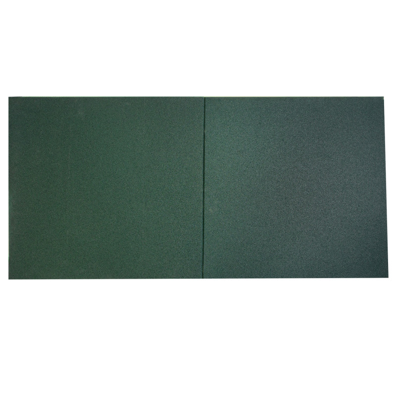 Nawierzchnia 50x50 cm na plac zabaw mata gumowa 20 mm GREEN