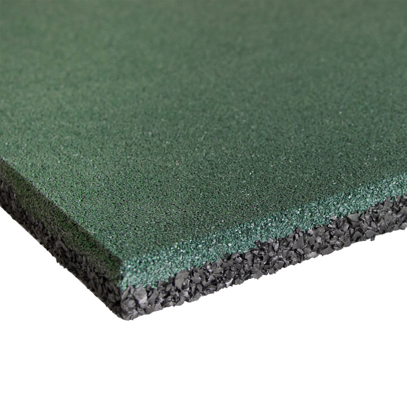 Nawierzchnia 50x50 cm na plac zabaw mata gumowa 20 mm GREEN