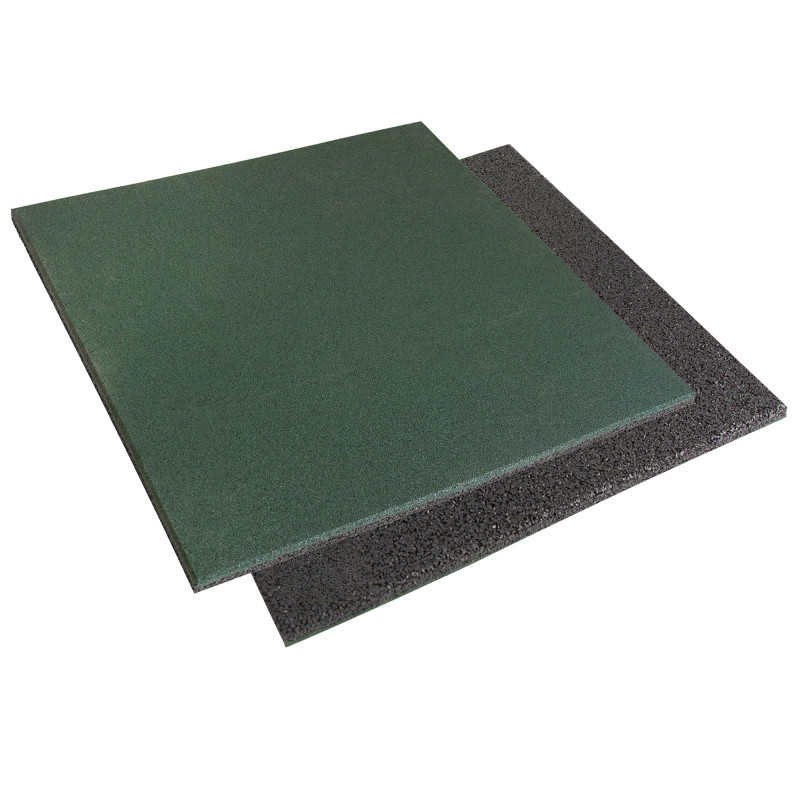 Nawierzchnia 50x50 cm na plac zabaw mata gumowa 20 mm GREEN