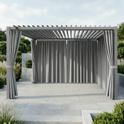 Pergola ogrodowa multiklimatyczna 3x4 z regulowanym stalowym dachem 12mkw