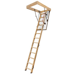 Drewniane schody strychowe GREENLINE 120x80 H-305 35mm