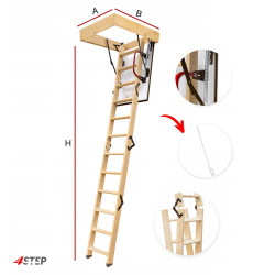 Schody Strychowe 4STEP GREENLINE 90x55 35mm