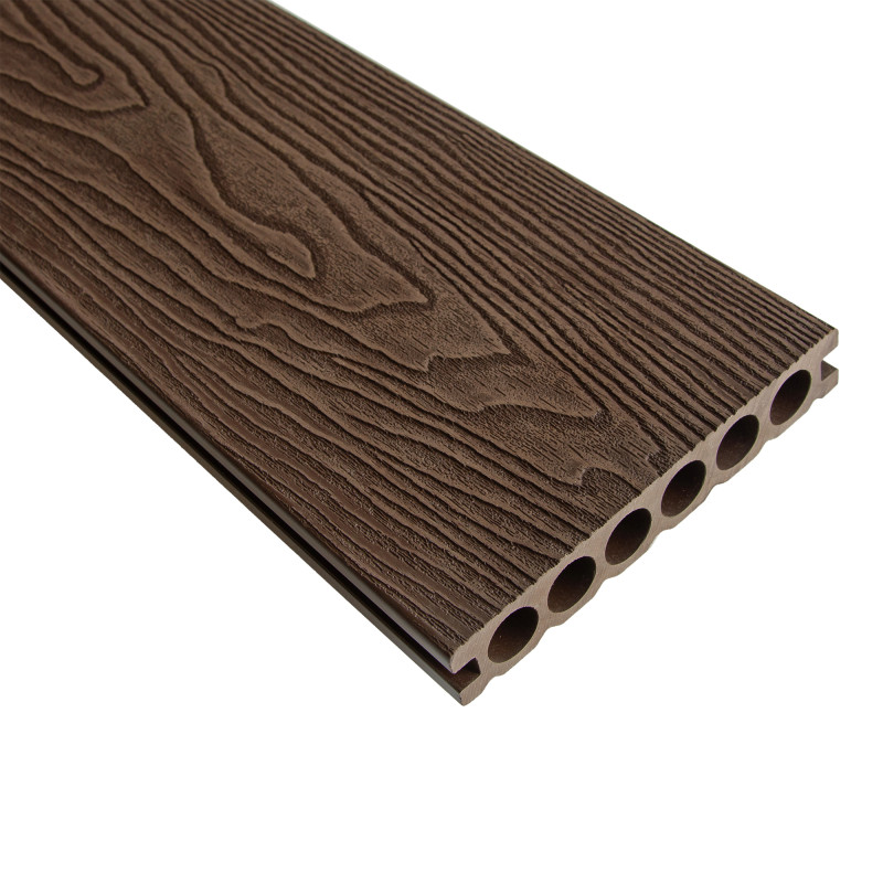 Deska tarasowa WPC 14x2,5x240 cm DARK BROWN podest tarasowy