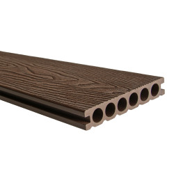 Deska tarasowa WPC 14x2,5x240 cm DARK BROWN podest tarasowy