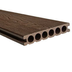 Deska tarasowa WPC 14x2,5x240 cm DARK BROWN podest tarasowy