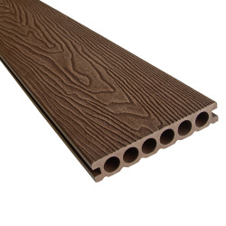 Deska tarasowa WPC 14x2,5x240 cm DARK BROWN podest tarasowy