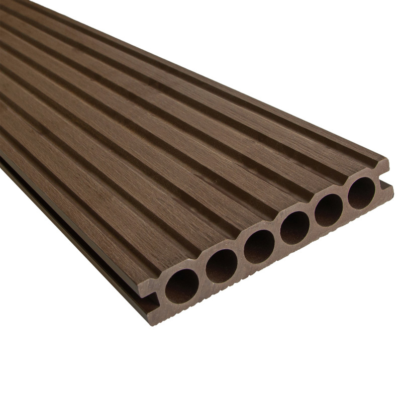 Deska tarasowa WPC 14x2,5x240 cm DARK BROWN podest tarasowy