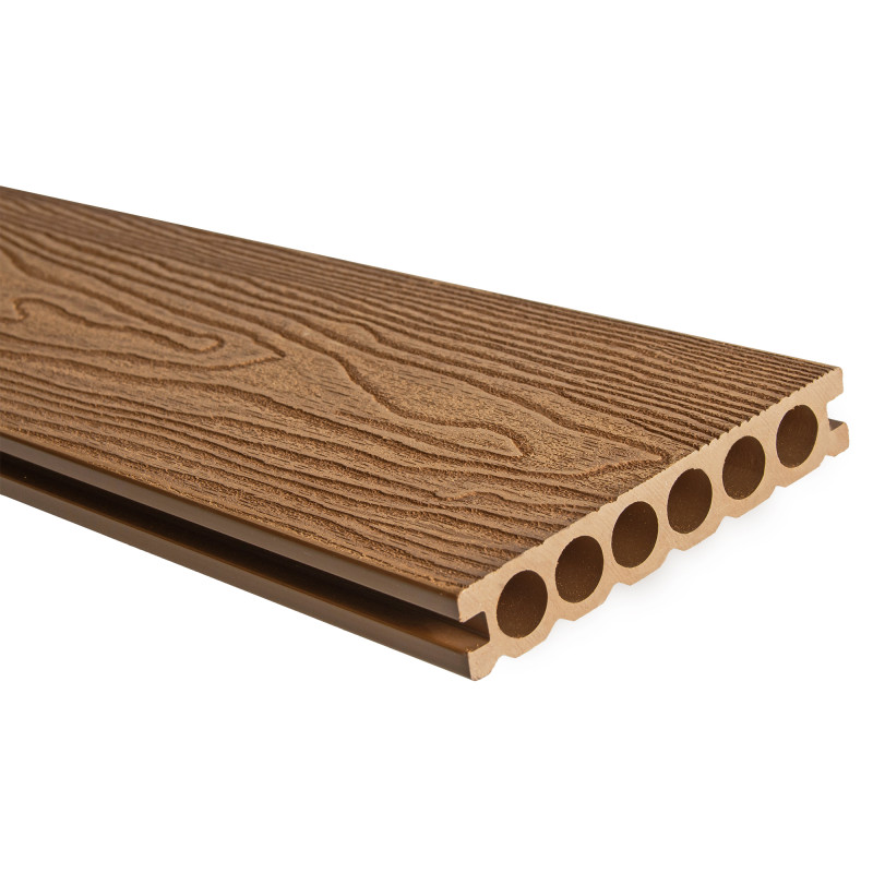 Deska tarasowa WPC 14x2,5x240 cm TEAK podest tarasowy 5 szt. 1,68mkw kompozytowa