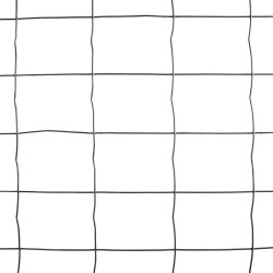 Siatka zgrzewana antracytowa PCV 1,5x10m ogrodzenie 75x100mm