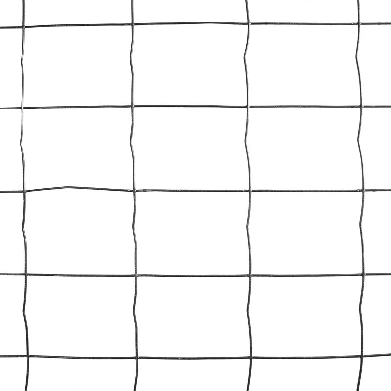 Siatka zgrzewana antracytowa PCV 1,5x10m ogrodzenie 75x100mm