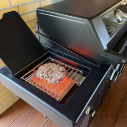 Grill gazowy HEATWAVE 4+1 LED żeliwny ruszt 13.7kW ogrodowy 123,4×49,2×109,4 cm