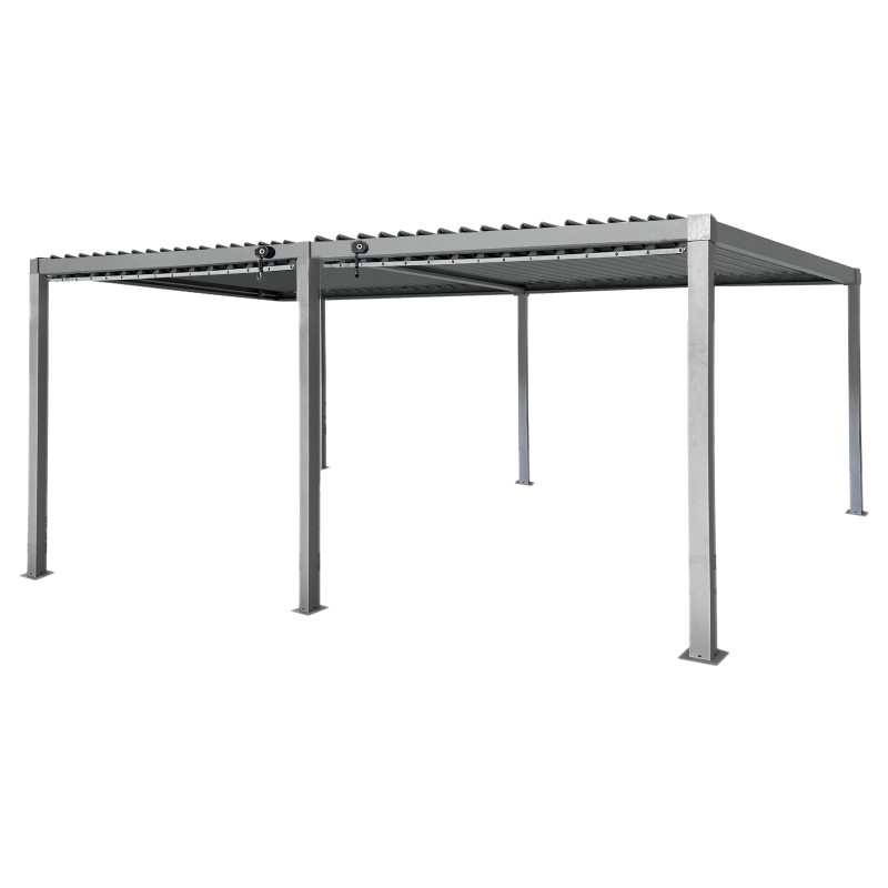 Pergola ogrodowa multiklimatyczna 3x6 z regulowanym stalowym dachem 18mkw