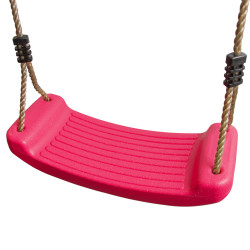 Zestaw akcesoriów na plac zabaw drewniany trapez siedzisko deska 2el. RÓŻOWY