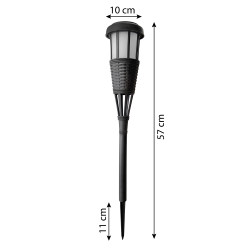 Pochodnia solarna 10x57cm lampa solarna z płomieniem