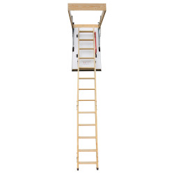 Drewniane schody strychowe NORDIC 140x70 H-305 87mm + Dodatkowa uszczelka