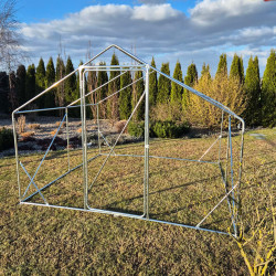 Metalowa Klatka Dla Drobiu Kurnik 3x3x2,2m 4iQ rurki 25mm