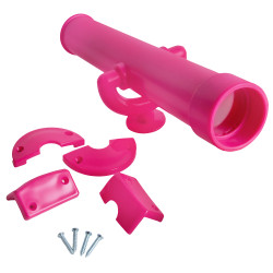 Zestaw akcesoriów na plac zabaw PINK teleskop kierownica flaga księżniczka 3 el. RÓŻOWY