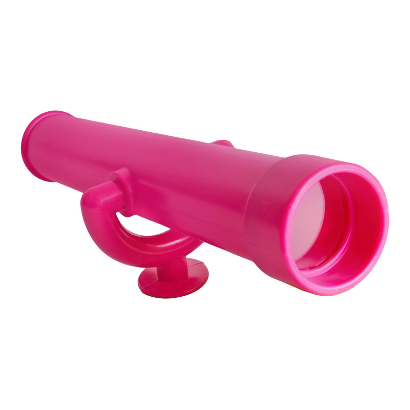 Zestaw akcesoriów na plac zabaw PINK teleskop kierownica flaga księżniczka 3 el. RÓŻOWY