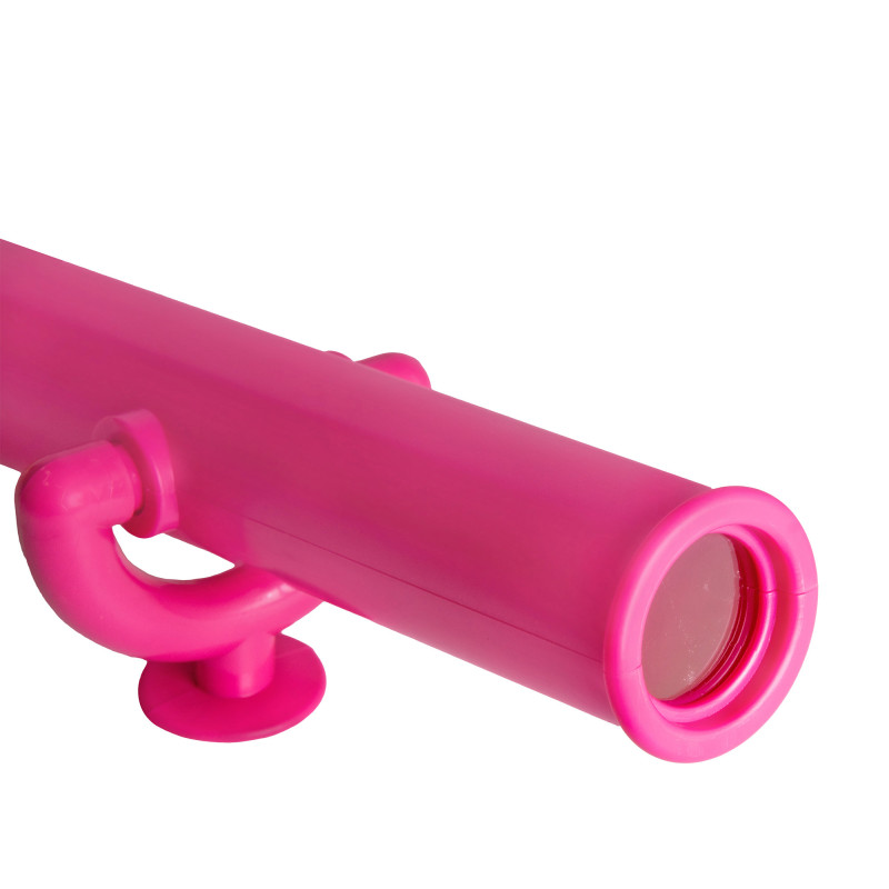 Zestaw akcesoriów na plac zabaw PINK teleskop kierownica flaga księżniczka 3 el. RÓŻOWY