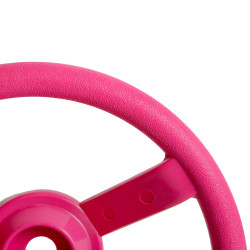 Zestaw akcesoriów na plac zabaw PINK II siedzisko deska trapez teleskop kierownica 4 el. RÓŻOWY