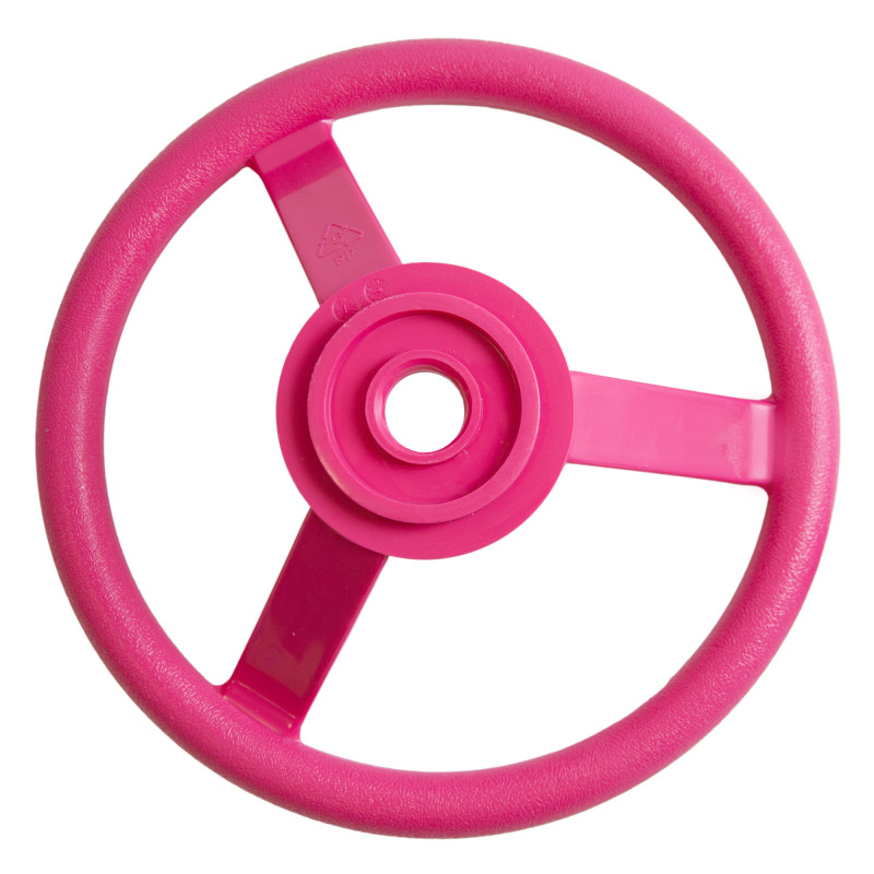 Zestaw akcesoriów na plac zabaw PINK II siedzisko deska trapez teleskop kierownica 4 el. RÓŻOWY