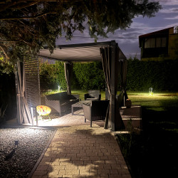 Pergola ogrodowa multiklimatyczna 3x4 z regulowanym stalowym dachem 12mkw