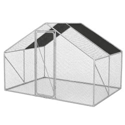 Metalowa Klatka Dla Drobiu Kurnik 3x2x2m 4iQ rurki 19mm