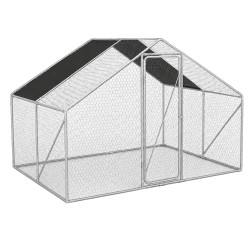Metalowa Klatka Dla Drobiu Kurnik 3x2x2m 4iQ rurki 19mm