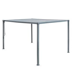 Pergola ogrodowa multiklimatyczna 3x4 z regulowanym stalowym dachem 12mkw