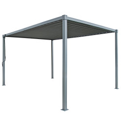 Pergola ogrodowa multiklimatyczna 3x4 z regulowanym stalowym dachem 12mkw