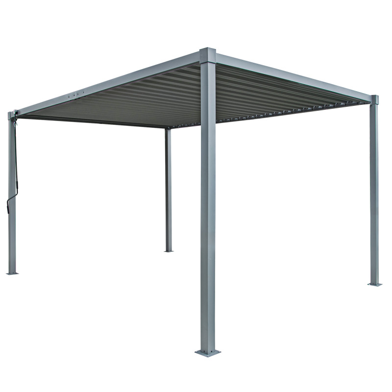 Pergola ogrodowa multiklimatyczna 3x4 z regulowanym stalowym dachem 12mkw
