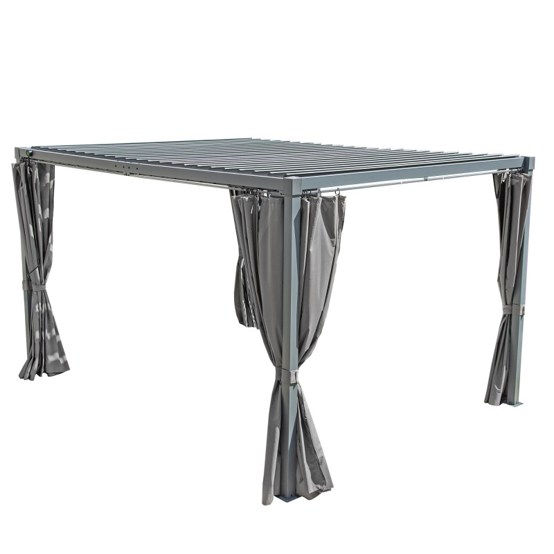 Pergola ogrodowa multiklimatyczna 3x4 z regulowanym stalowym dachem 12mkw