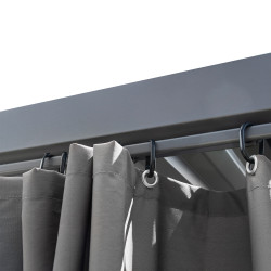Pergola ogrodowa multiklimatyczna 3x4 z regulowanym stalowym dachem 12mkw