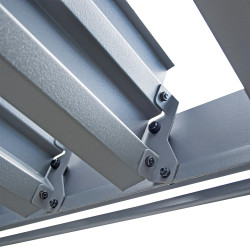 Pergola ogrodowa multiklimatyczna 3x3 z regulowanym stalowym dachem 9mkw