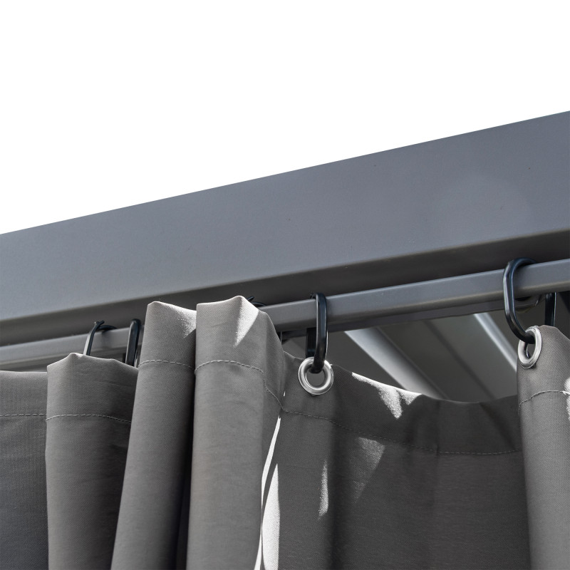 Pergola ogrodowa multiklimatyczna 3x3 z regulowanym stalowym dachem 9mkw