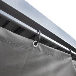 Pergola ogrodowa multiklimatyczna 3x3 z regulowanym stalowym dachem 9mkw