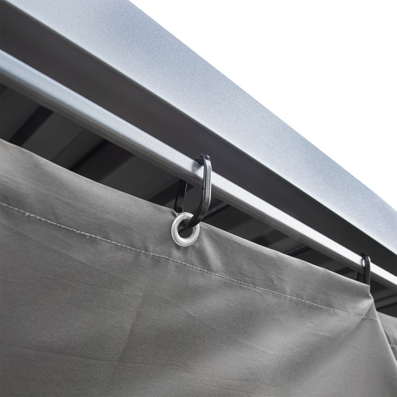 Pergola ogrodowa multiklimatyczna 3x3 z regulowanym stalowym dachem 9mkw