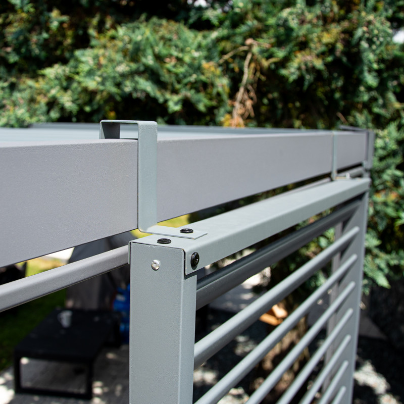 Pergola ogrodowa multiklimatyczna 3x4 z regulowanym stalowym dachem 12mkw